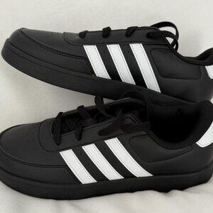 Adidas Unisex Breaknet 2.0K Core Big Kids Sneakers Black/White Sz 5.5 US New